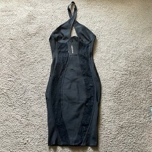 NWT Pretty Little Thing Black MIDI Dress